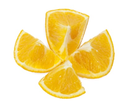 oranges isolated on white 