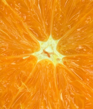 macro of an orange for backgrounds 