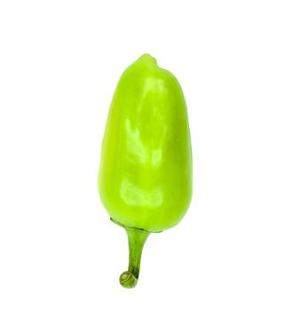 Green Pepper isolated on white background 