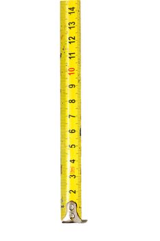 tape measure isolated on white background 