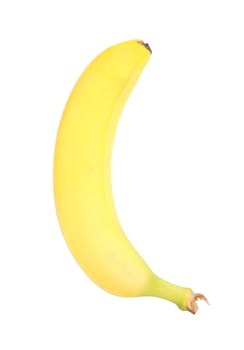 Ripe banana isolated on white background 