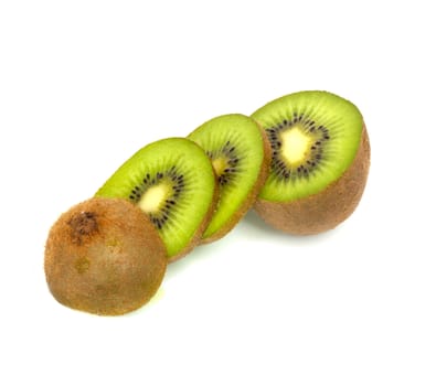Kiwi Fruit Isolated on white background 