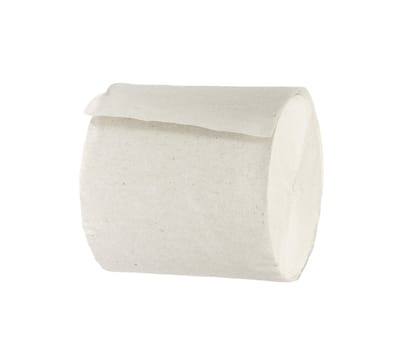 Toilet paper isolated on white bg 