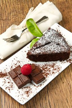 Dark chocolate cake 