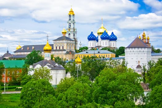 One of the greatest of Russian monasteries not far from Moscow