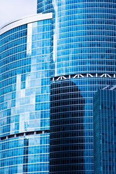 Modern business skyscrapers in Moscow city, Russia
