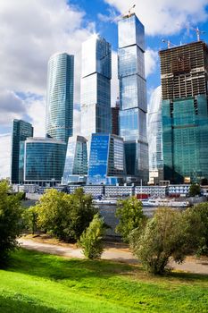 New international skyscrapers business cente construction