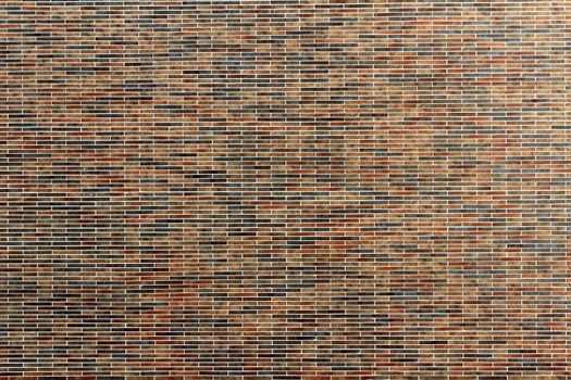 A modern brick wall with colorfull