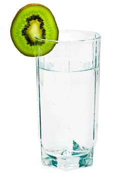 A glass of fresh and clear water