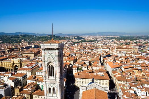 Panoramic view from the dome of Florence Cathedral, Italy