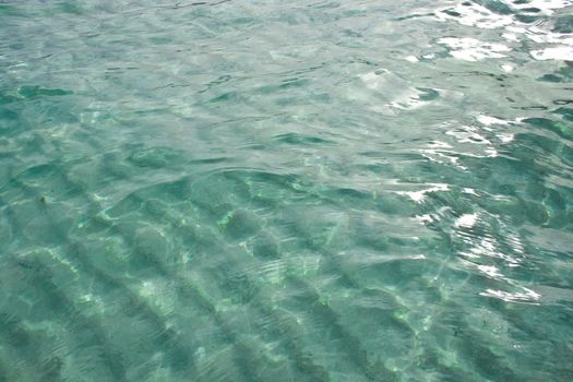 Transparent water of Mediterranean sea, Sardinia, Italy