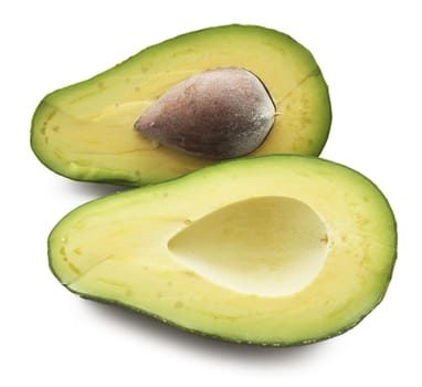 Avocado isolated on white background