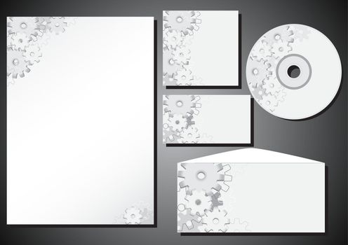 Patterns of business style (corporate identity) form, business card, CD, stationery, envelope
 