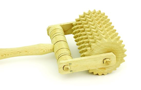 Wooden masseur made of firm breed of wood