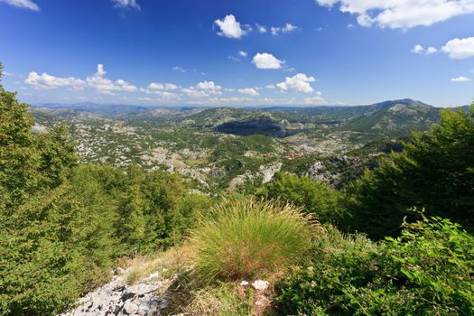 Empty hills and mountains of Montenegro