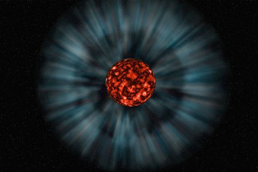 the bright explosion on the unknown planet