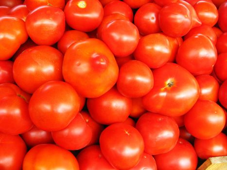 image of background of red ripe tomatoes