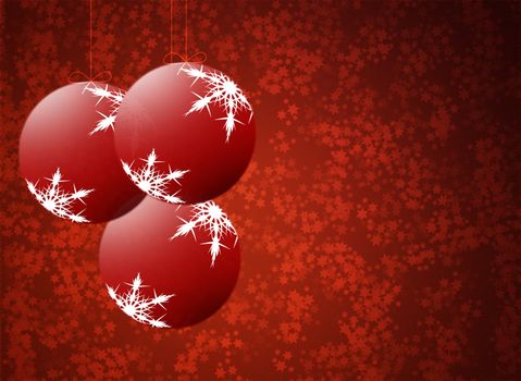 Abstract background with New Year's toys on the new year. Happy New Year and Merry Christmas!