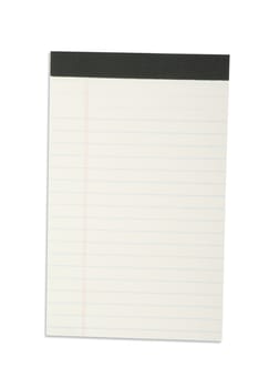Blank one face white paper notebook vertical
