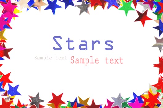 Colored stars background for your text on photo, and other.