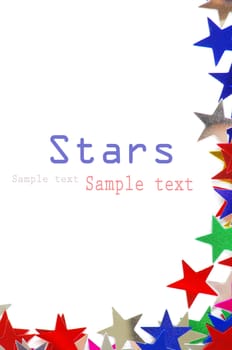 Colored stars background for your text on photo, and other.