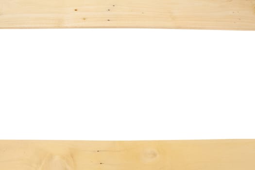 Old Wood frame isolated on white background