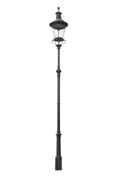 An isolated photo of an old street lamppost