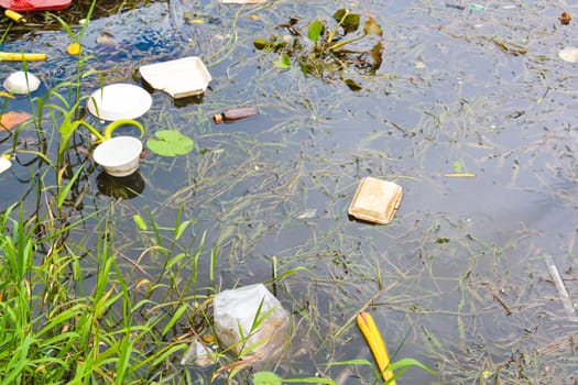 polluted water in Thailand from human behavior
