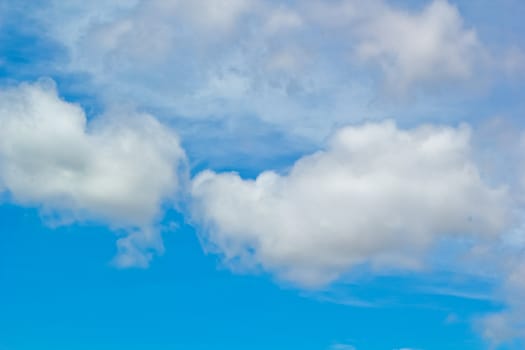 blue sky with white clouds background