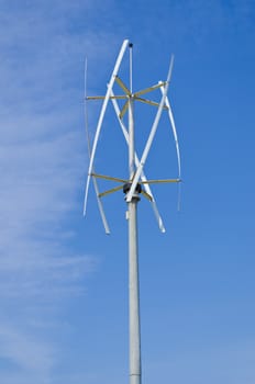 Vertical axis silent wind turbine