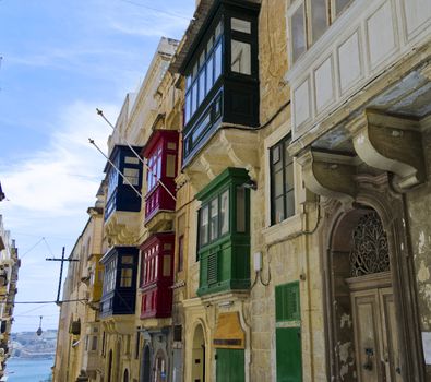 Balconies in Valletta