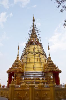 Relics of the Lord Buddha in kanchanaburi Province Thailand
