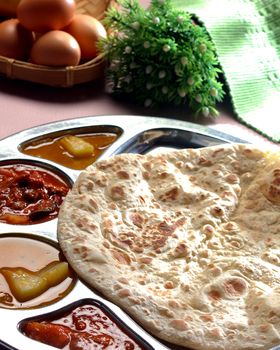 Roti canai, roti tisu, traditional south indian fried bread