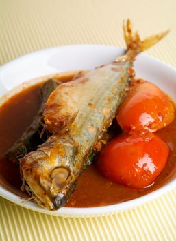 Assam fish - spicy and sour taste