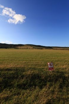 Dorset military training area on the jurrasic coast