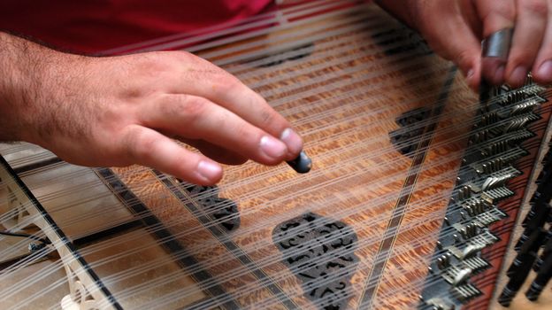 Kanun, a Turkish instrument