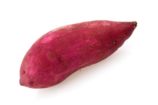 Sweet potato isolated on white.