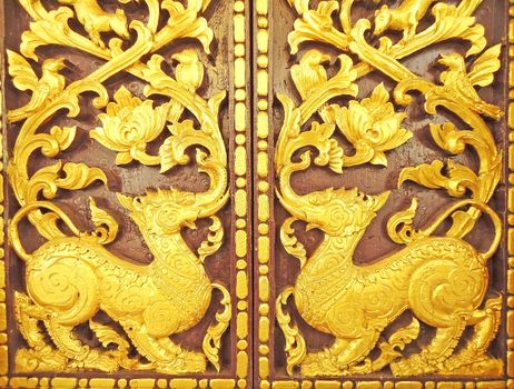 Thai Art Door,Window and Thai Culture