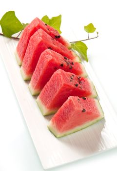 slice of fresh red watermelon