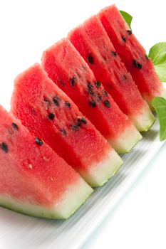 slice of fresh red watermelon