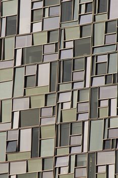 Strange pattern created by windows of a skyscraper in New York
