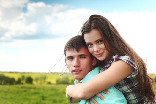 love hug of two lowers