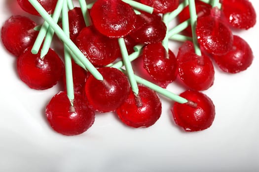 red lollipops