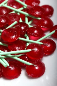 red lollipops