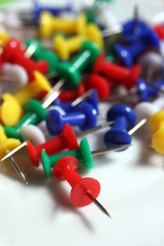 colorful bulletin board needles