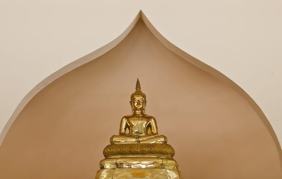 Golden Buddha is a sacred and beautiful