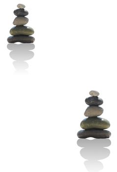 The stack of pebble stones in zen concept 