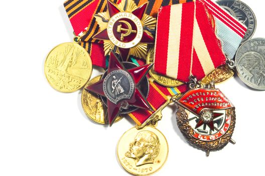 Collection of medals for participation in the Second World War