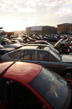 scrap yard for car recycling