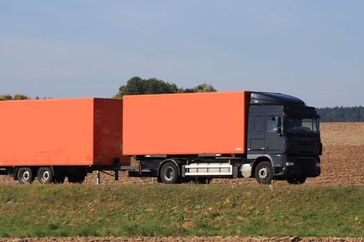 truck on the road of Germany